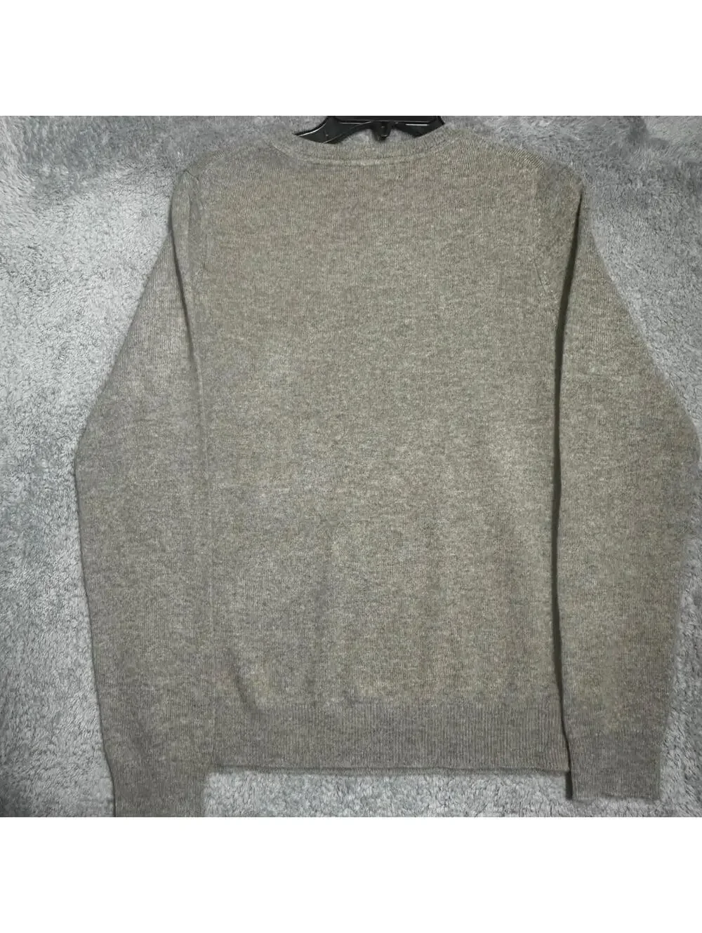 Tahari Tan Crewneck Sweater Classic Knit